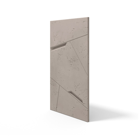 Płyta betonowa na ścianę 3D PB18B 1200x600x38, szarobeżowy CL05; wzór B, beton architektoniczny