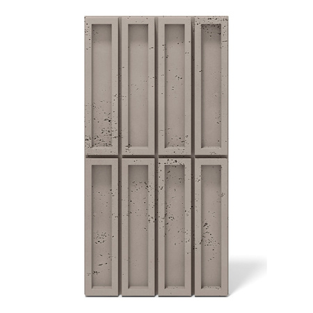 Płyta betonowa na ścianę 3D PB51 800x410x20, szarobeżowy CL05, beton architektoniczny
