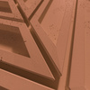 Płyta betonowa na ścianę 3D PB50 1156x600x20, terakota CL01, beton architektoniczny