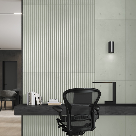 Płyta betonowa na ścianę 3D PB38 1350x480x30, pistacjowy CL08, beton architektoniczny
