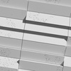 Płyta betonowa na ścianę 3D PB69 5x22,6x2, jasnoszary S50, beton architektoniczny