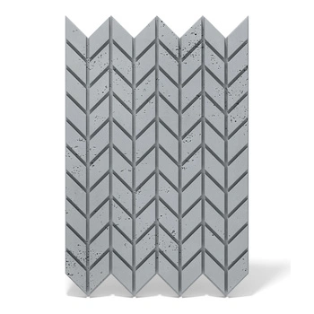 Płyta betonowa na ścianę 3D PB48 935x600x25, szary S96, beton architektoniczny