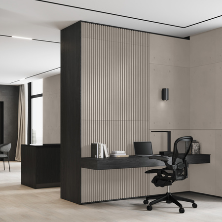 Płyta betonowa na ścianę 3D PB38 1350x480x30, szarobeżowy CL05, beton architektoniczny