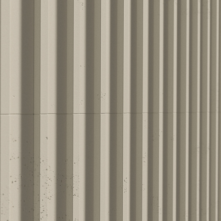 Płyta betonowa na ścianę 3D PB40 1350x510x30, kość słoniowa KS, beton architektoniczny