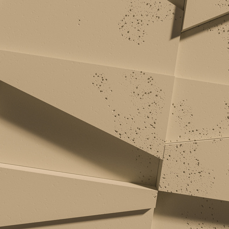 Płyta betonowa na ścianę 3D PB09 1200x600x45, miodowy CL03, beton architektoniczny