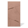 Płyta betonowa na ścianę 3D PB18B 1200x600x38, brudny róż CL07; wzór B, beton architektoniczny