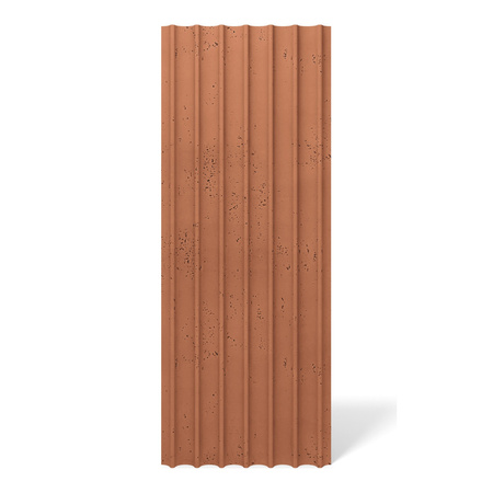 Płyta betonowa na ścianę 3D PB60 1350x520x35, terakota CL01, beton architektoniczny