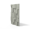Płyta betonowa na ścianę 3D PB11 1200x600x40, zgaszona zieleń CL09; wzór A, beton architektoniczny