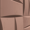 Płyta betonowa na ścianę 3D PB20 600x600x40, brudny róż CL07, beton architektoniczny