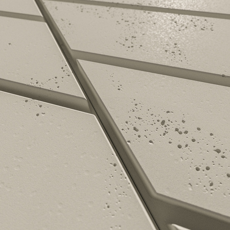 Płyta betonowa na ścianę 3D PB43 1210x500x25, kość słoniowa KS, beton architektoniczny