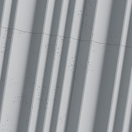 Płyta betonowa na ścianę 3D PB56 1350x430x35, szary S96, beton architektoniczny
