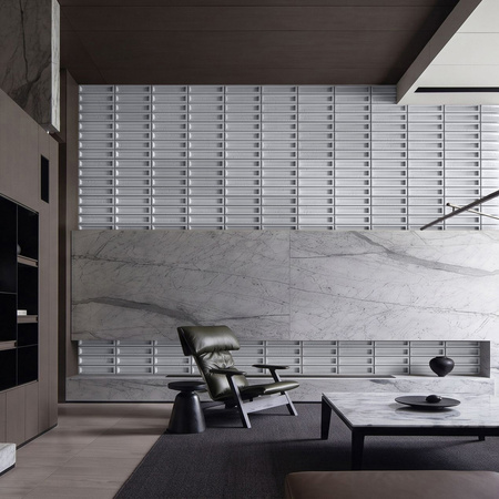 Płyta betonowa na ścianę 3D PB51 800x410x20, szary S96, beton architektoniczny