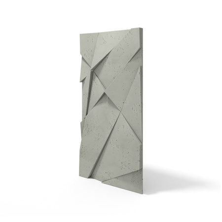 Płyta betonowa na ścianę 3D PB05A 1200x600x48, zgaszona zieleń CL09, wzór A, beton architektoniczny
