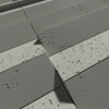Płyta betonowa na ścianę 3D PB69 5x22,6x2, zgaszona zieleń CL09, beton architektoniczny