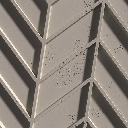 Płyta betonowa na ścianę 3D PB47 939x600x25, kaszmirowy CL04, beton architektoniczny