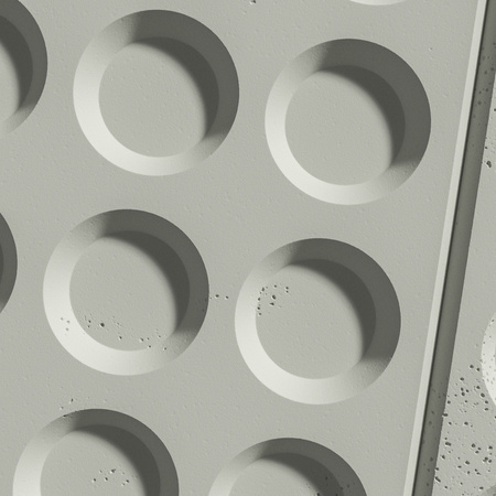 Płyta betonowa na ścianę 3D PB28 1200x600x30, pistacjowy CL08, beton architektoniczny