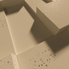 Płyta betonowa na ścianę 3D PB11 1200x600x40, miodowy CL03; wzór A, beton architektoniczny