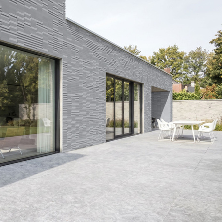 Płyta betonowa na ścianę 3D PB69 5x22,6x2, szary S96, beton architektoniczny