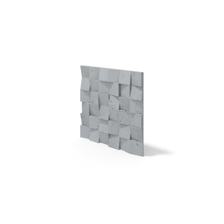 Płyta betonowa na ścianę 3D PB16 600x600x40, szary S96, beton architektoniczny