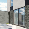 Płyta betonowa na ścianę 3D PB15 600x600x40, zgaszona zieleń CL09, beton architektoniczny
