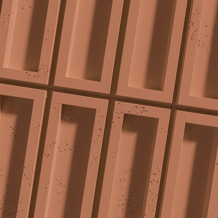 Płyta betonowa na ścianę 3D PB51 800x410x20, terakota CL01, beton architektoniczny