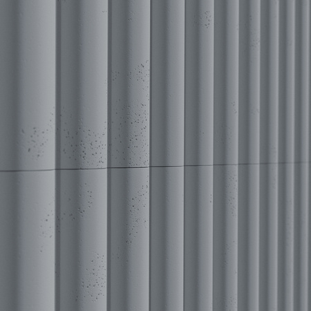 Płyta betonowa na ścianę 3D PB61 1350x500x37, antracytowy B08, beton architektoniczny