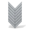 Płyta betonowa na ścianę 3D PB44 1188x600x25, szary S96, beton architektoniczny