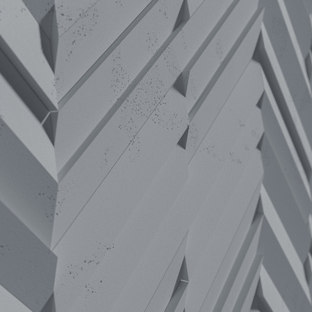 Płyta betonowa na ścianę 3D PB70A 1200x600x35, antracytowy B08; wzór A, beton architektoniczny