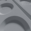 Płyta betonowa na ścianę 3D PB28 1200x600x30, antracytowy B08, beton architektoniczny