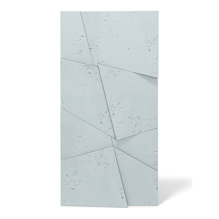 Płyta betonowa na ścianę 3D PB05B 1200x600x48, jasny błękit CL06, wzór B, beton architektoniczny