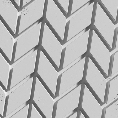 Płyta betonowa na ścianę 3D PB48 935x600x25, jasnoszary S50, beton architektoniczny