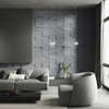 Płyta betonowa na ścianę 3D PB09 1200x600x45, szary S96, beton architektoniczny