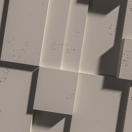 Płyta betonowa na ścianę 3D PB11 1200x600x40, kaszmirowy CL04; wzór A, beton architektoniczny