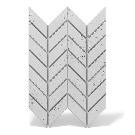 Płyta betonowa na ścianę 3D PB46 939x600x25, jasnoszary S50, beton architektoniczny