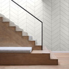 Płyta betonowa na ścianę 3D PB35P 455x120x20, zgaszona biel B0, prawy, beton architektoniczny