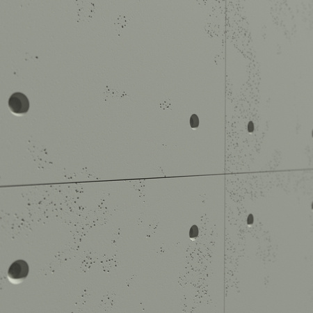 Płyta betonowa na ścianę 3D PB30 1200x600x20, zgaszona zieleń CL09, beton architektoniczny