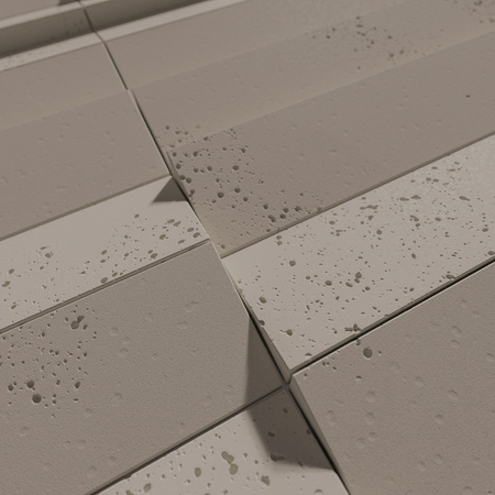 Płyta betonowa na ścianę 3D PB69 5x22,6x2, szarobeżowy CL05, beton architektoniczny