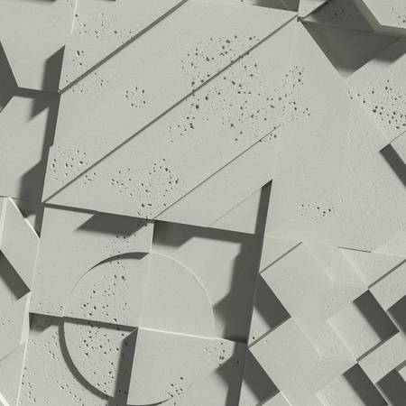 Płyta betonowa na ścianę 3D PB12 600x600x40, pistacjowy CL08, beton architektoniczny