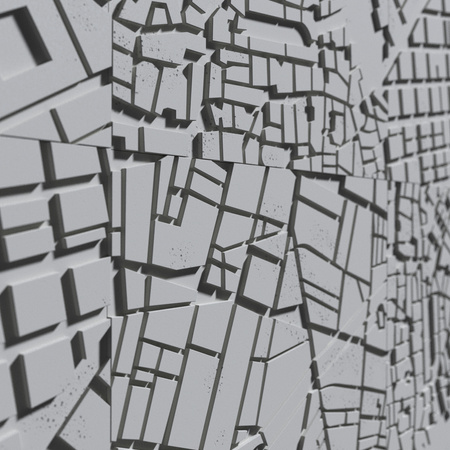 Płyta betonowa na ścianę 3D PB71D 600x600x22, szary S96; wzór D, beton architektoniczny