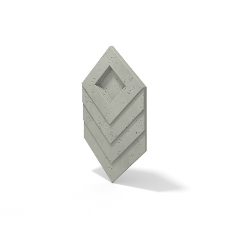 Płyta betonowa na ścianę 3D PB21 1050x600x45, zgaszona zieleń CL09, beton architektoniczny