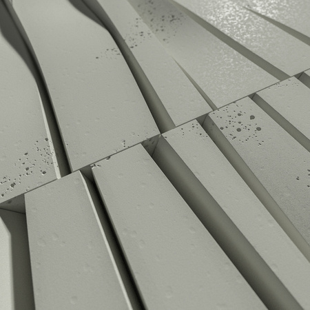 Płyta betonowa na ścianę 3D PB03 1000x500x32, pistacjowy CL08, beton architektoniczny