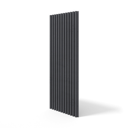 Płyta betonowa na ścianę 3D PB38 1350x480x30, czarny B15, beton architektoniczny