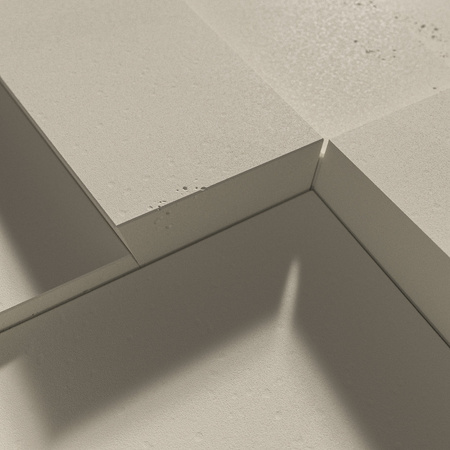 Płyta betonowa na ścianę 3D PB10 600x600x40, kość słoniowa KS, beton architektoniczny