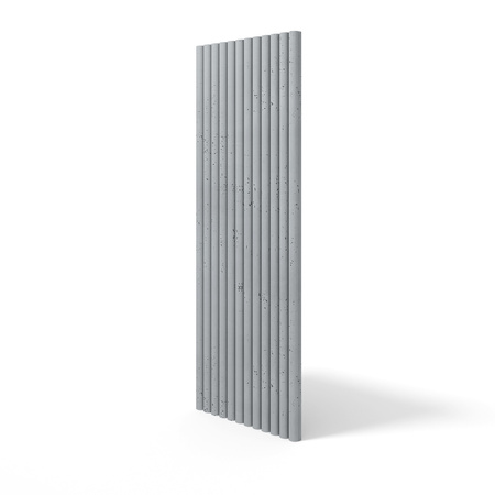 Płyta betonowa na ścianę 3D PB57 1350x460x30, szary S96, beton architektoniczny