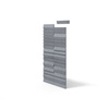 Płyta betonowa na ścianę 3D PB69 5x22,6x2, antracytowy B08, beton architektoniczny