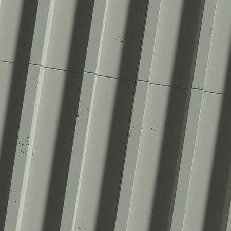 Płyta betonowa na ścianę 3D PB40 1350x510x30, zgaszona zieleń CL09, beton architektoniczny