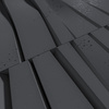 Płyta betonowa na ścianę 3D PB03 1000x500x32, czarny B15, beton architektoniczny