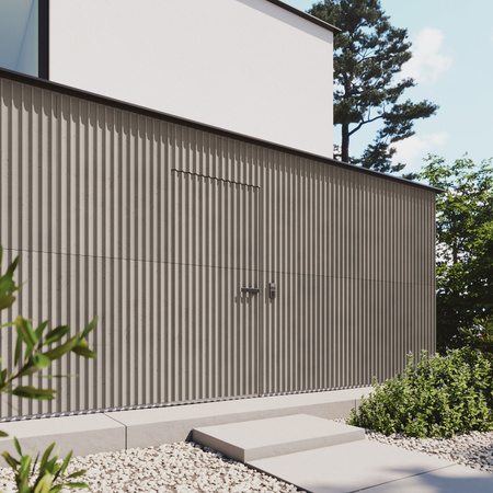 Płyta betonowa na ścianę 3D PB59 1350x500x35, kaszmirowy CL04, beton architektoniczny