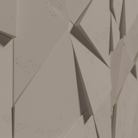 Płyta betonowa na ścianę 3D PB05C 1200x600x48, szarobeżowy CL05, wzór C, beton architektoniczny