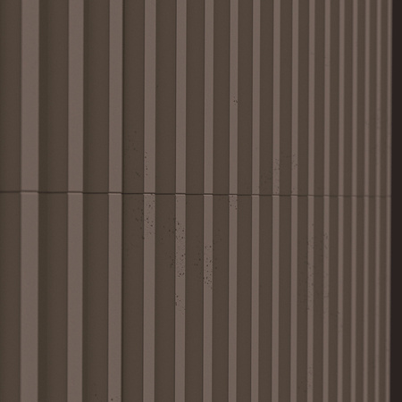 Płyta betonowa na ścianę 3D PB41 1350x380x44, czekoladowy CL02, beton architektoniczny